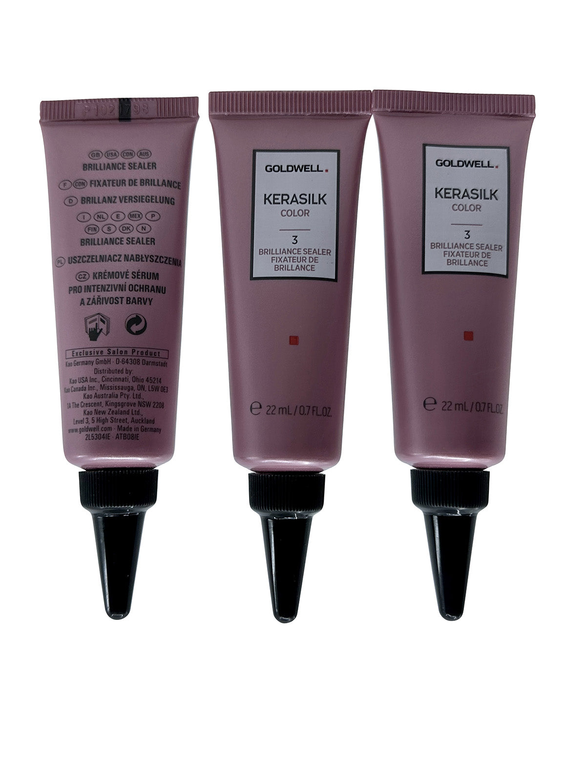 Goldwell Kerasilk Color Brilliance Sealer Color Treated Hair 0.7 OZ Set of 3