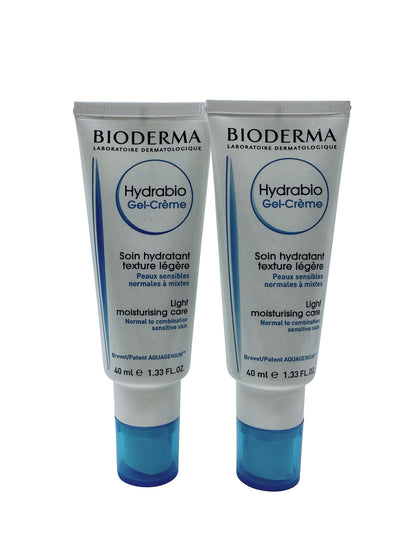 Bioderma Hydrablo Gel Cream Normal & Combination Sensitive Skin 1.33 OZ DUO