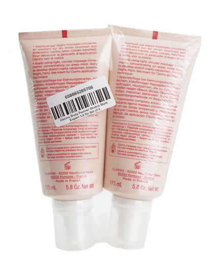 Clarins Body Partner Stretch Mark Expert All Skin Types 5.8 OZ Set of 2