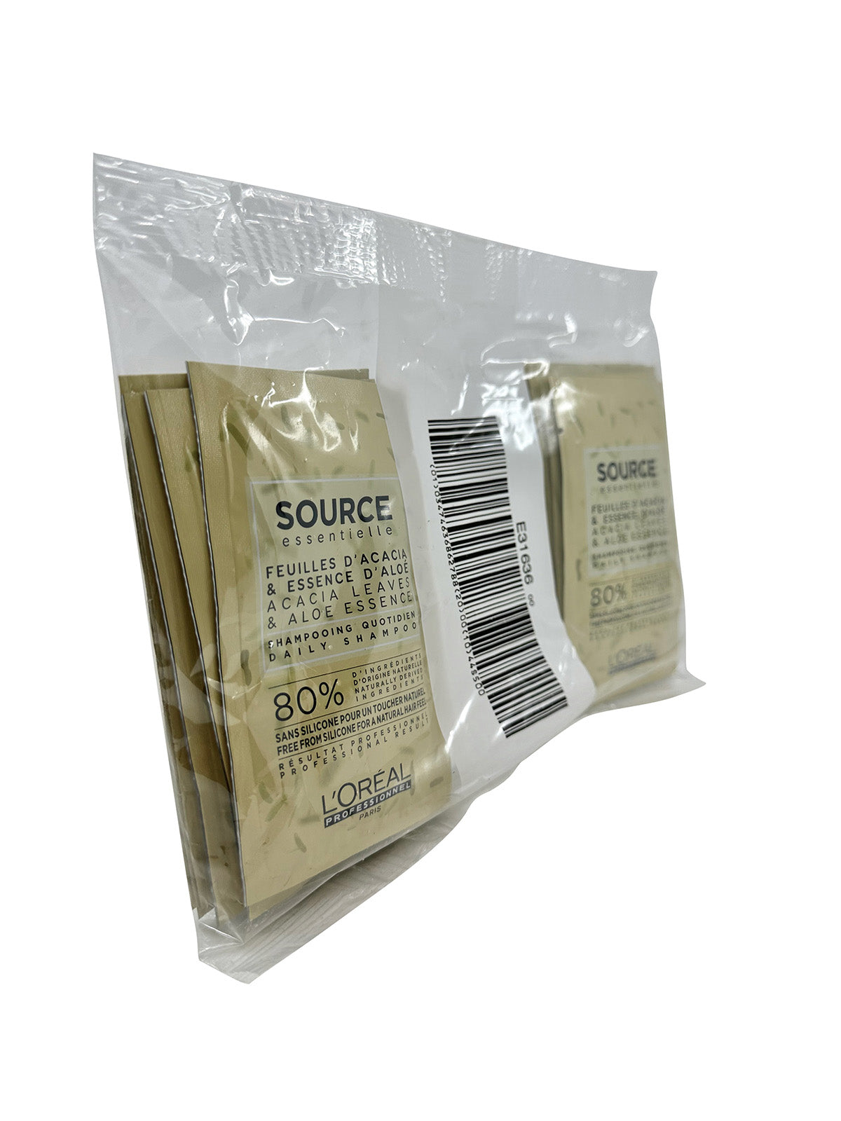 LOreal Source Feuilles Acacia Leaves & Aloe Daily Shampoo Travel Sachets 12 x 12 ML