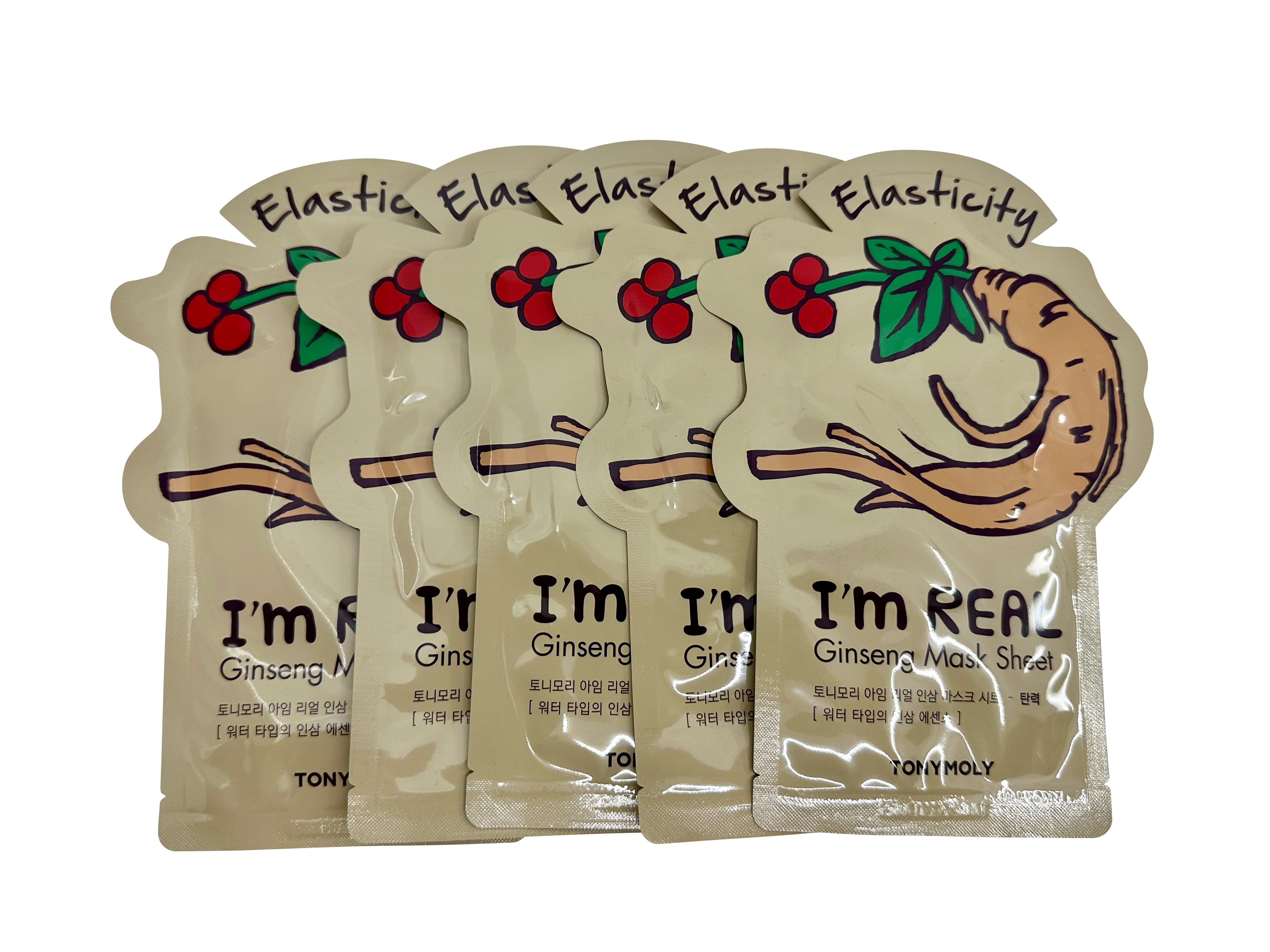 TonyMoly Ginseng Elasticity Mask Sheet Set of 5