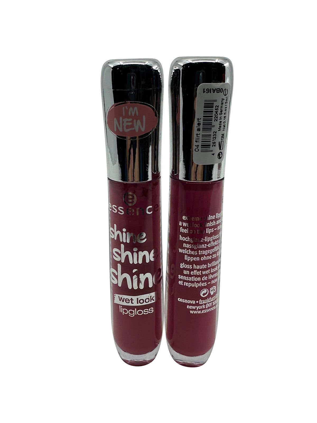 Essence Shine Shine Shine Lipgloss 04 Flirt Alert 1.13 OZ Set of 2