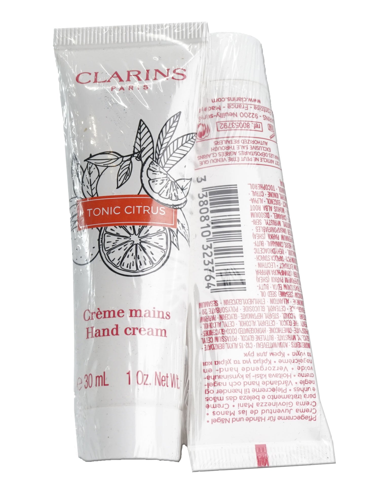 Clarins Tonic Citrus Hand Cream 1 OZ Set of 2