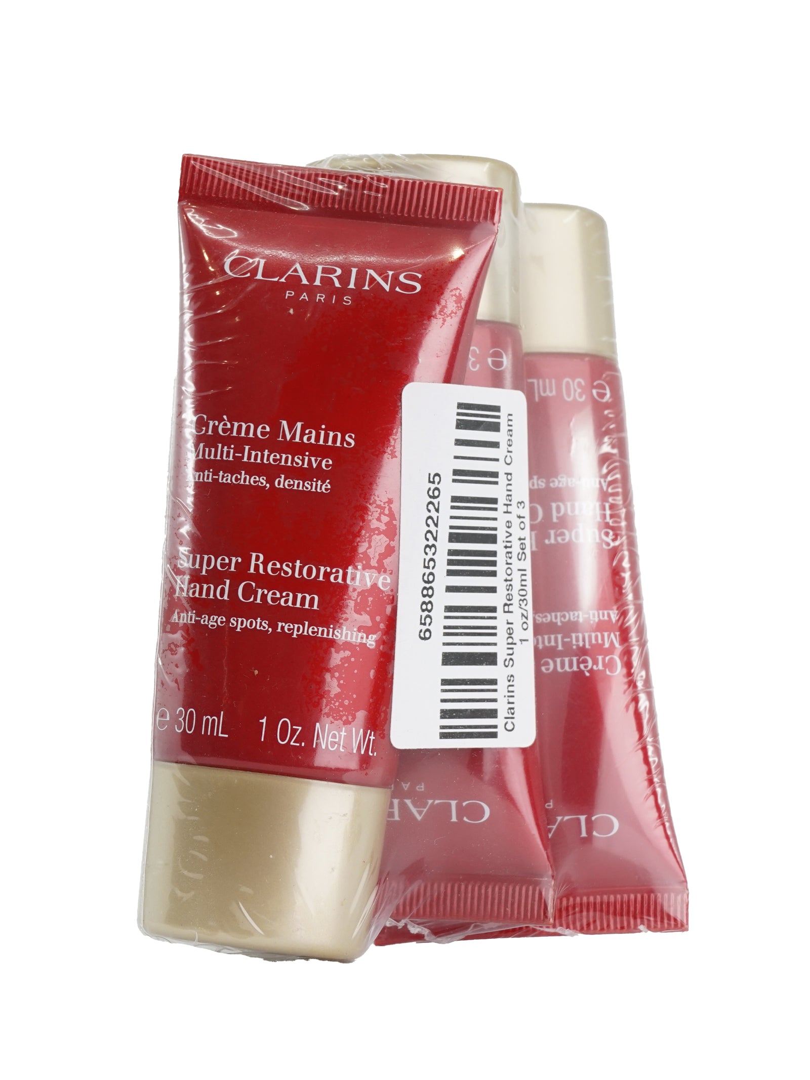 Clarins Super Restorative Hand Cream 1 OZ Set of 3