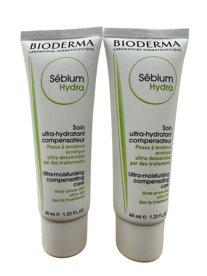 Bioderma Sebium Hydra Ultra Moisturizing Compensation Care 1.33 OZ Set of 2