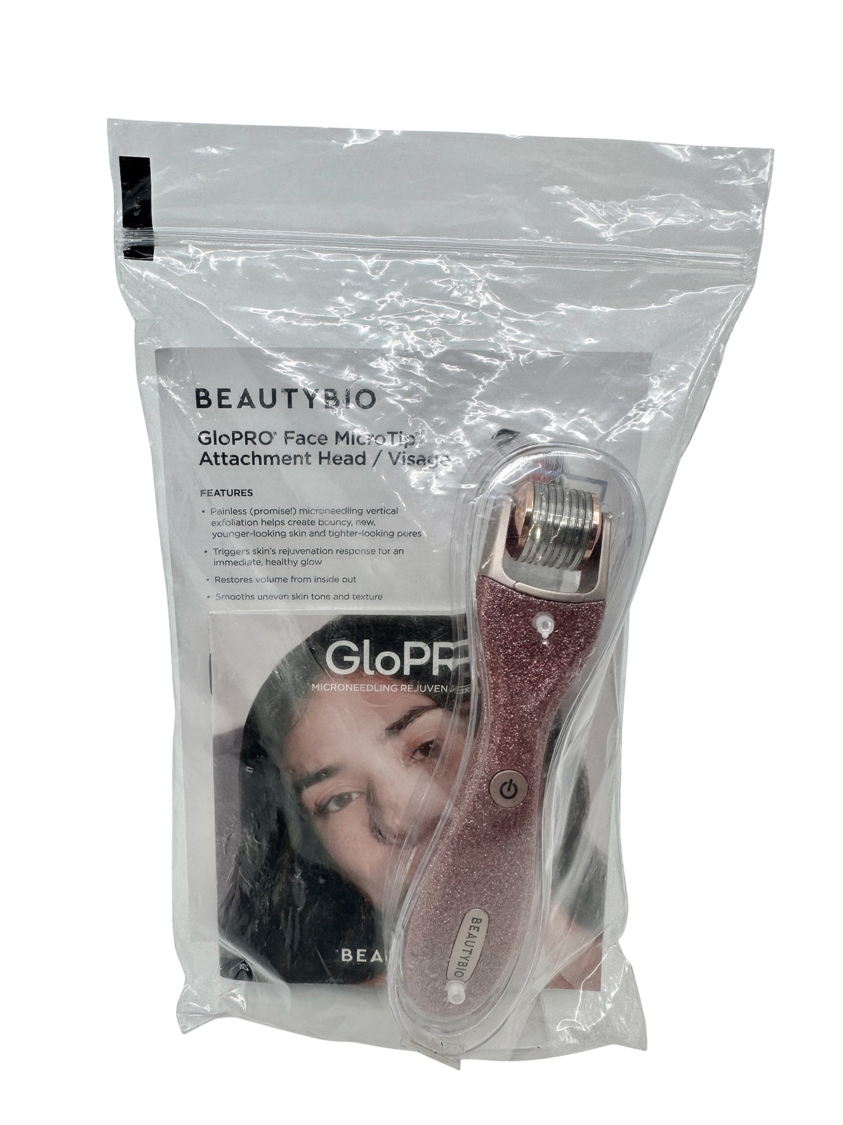 Beautybio GloPro Regen Tool Ombre Glitter w/ 5 Residue Eraser & 1 Skin Prep Pad