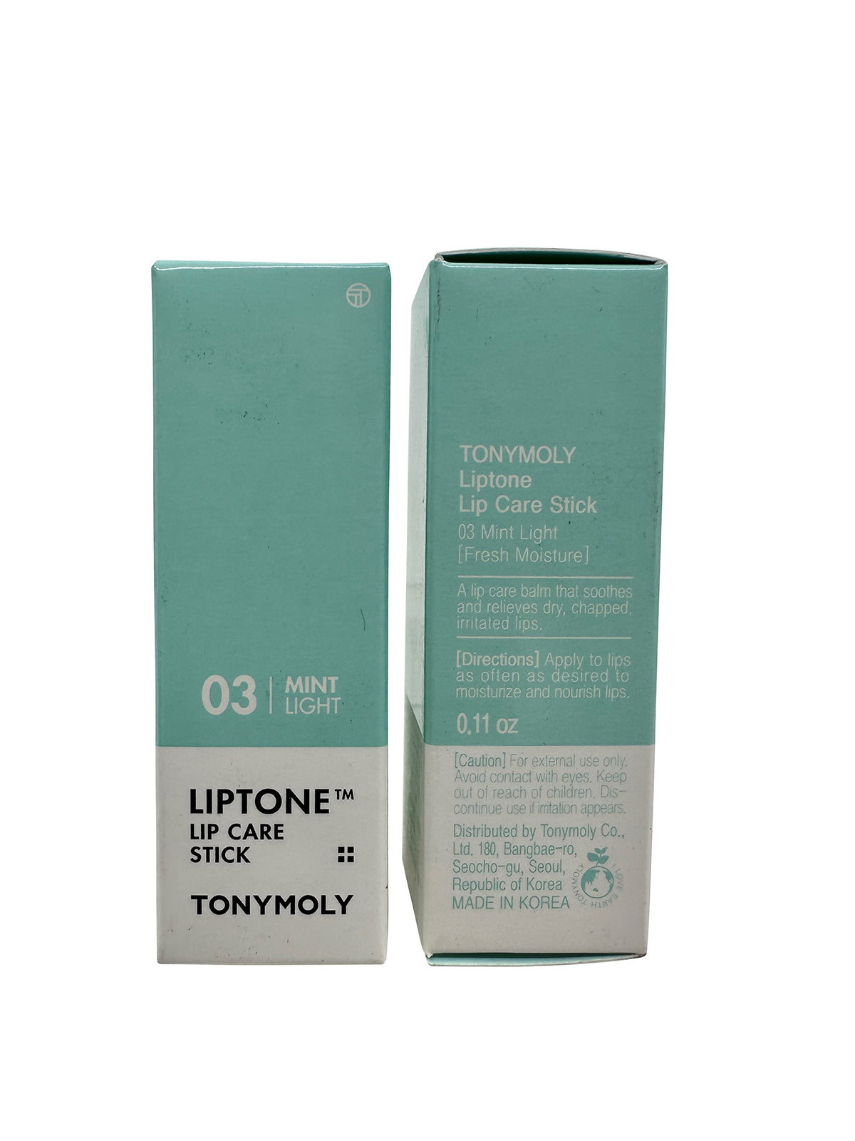 TonyMoly Liptone Lip Care Stick 03 Mint Light 0.11 OZ Set of 2