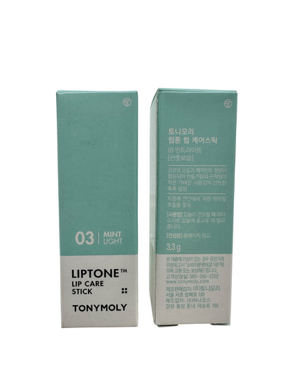 TonyMoly Liptone Lip Care Stick 03 Mint Light 0.11 OZ Set of 2