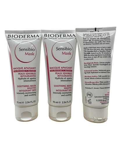 Bioderma Sensibio Mask Sensitive & Intolerant Skin 2.54 OZ set of 3