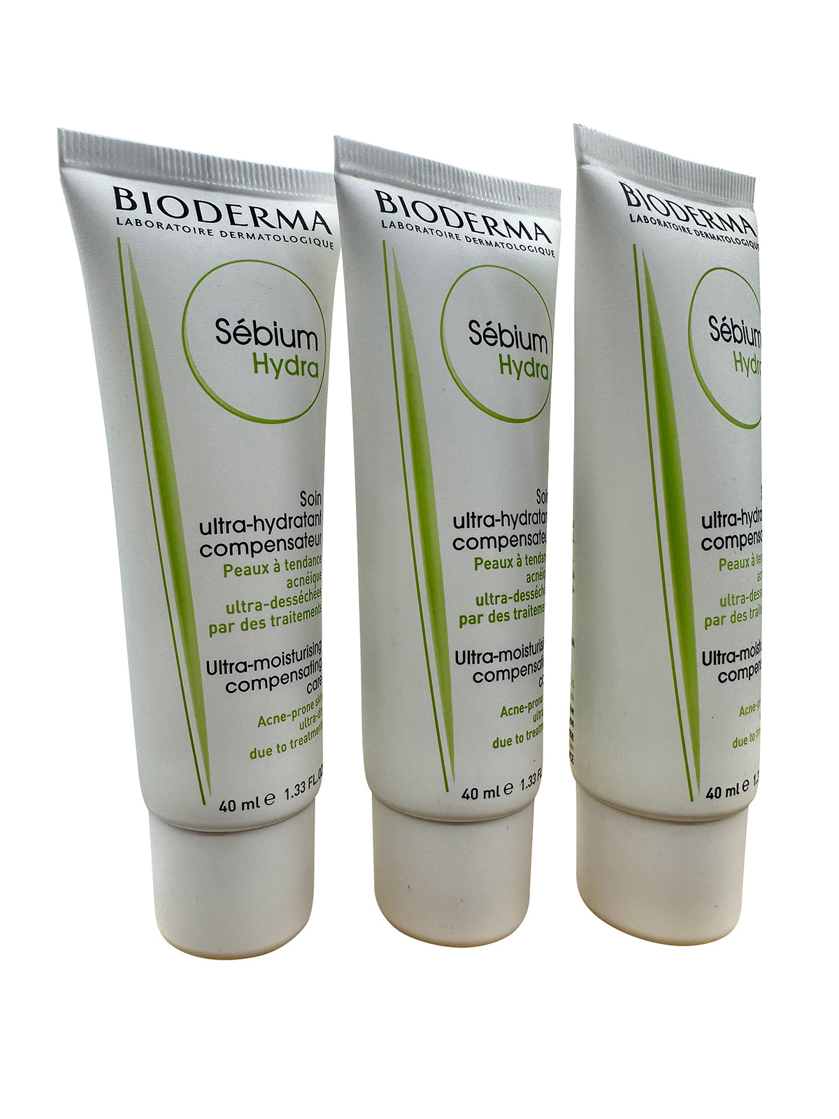 Bioderma Sebium Hydra Ultra Moisturizing Compensation Care 1.33 OZ Set of 3