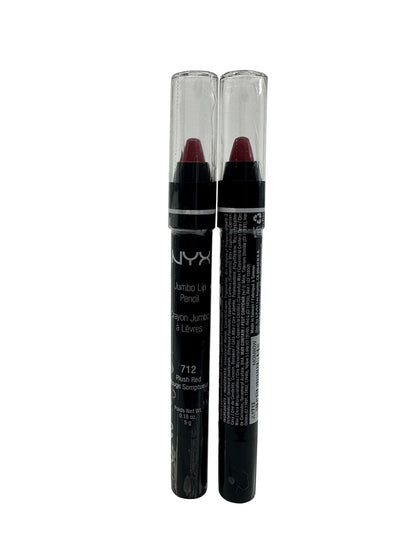 NYX Jumbo Lip Pencil 712 Plush Red 0.18 OZ DUO