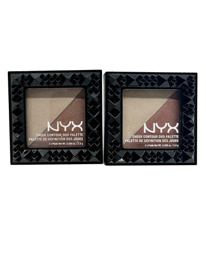 NYX Cheek Contour Duo Palette Perfect Match 0.17 OZ Set of 2