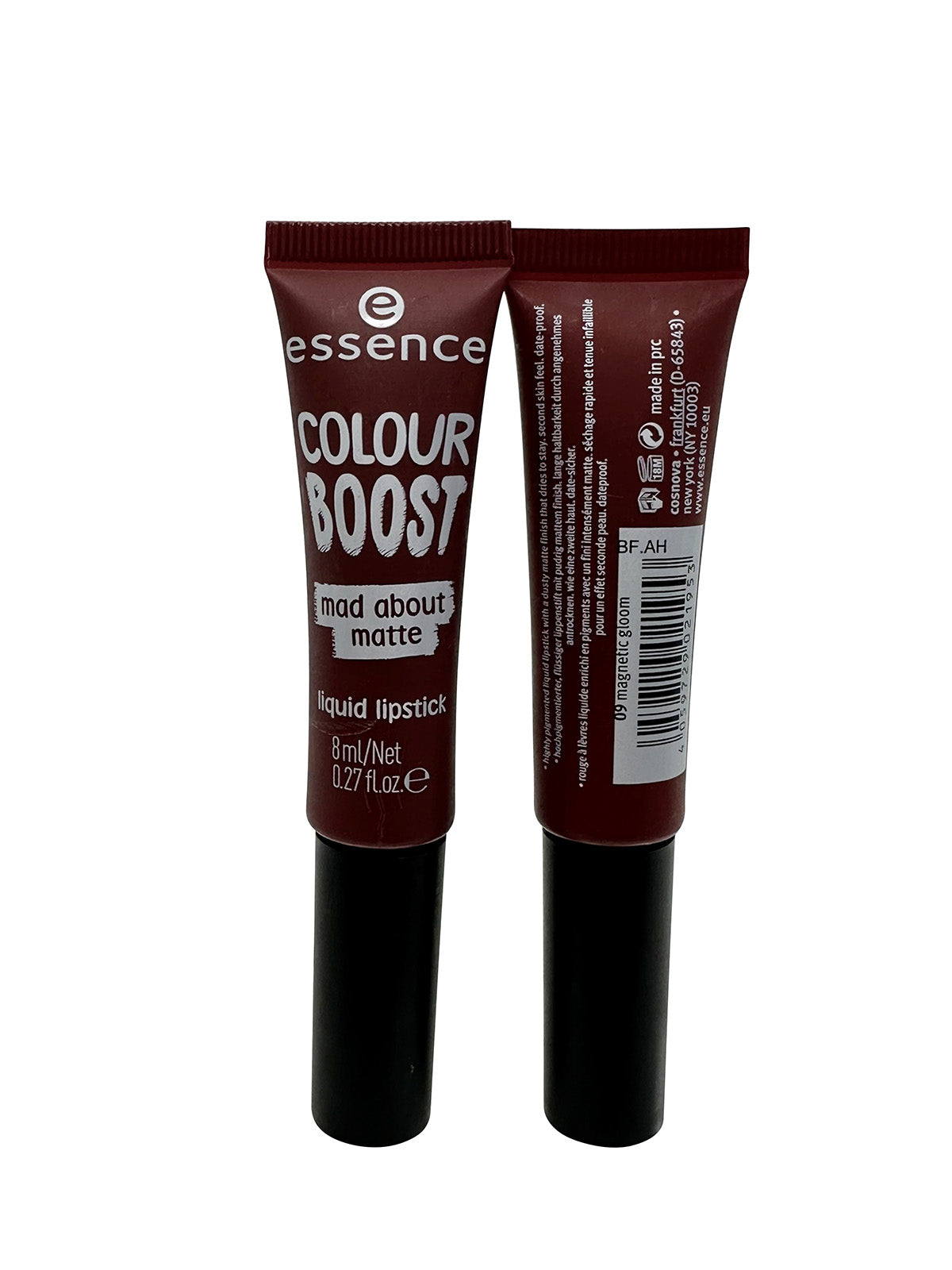 Essence Colour Boost Mad About Matte Liquid Lipstick 09 Magnetic Gloom DUO