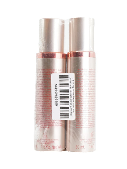 Clarins V Shaping Facial Lift Contouring Serum All Skin Types 1.6 OZ Set of 2