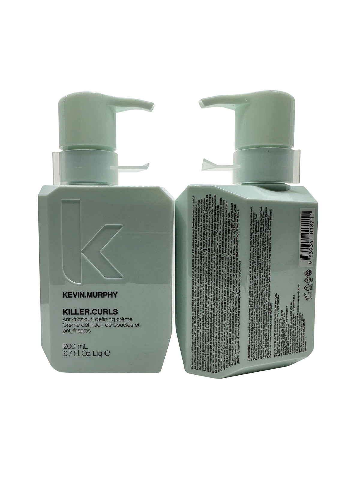 Kevin Murphy Killer Curls Anti Frizz Curl Defining Cream 6.7 OZ Pack of 2