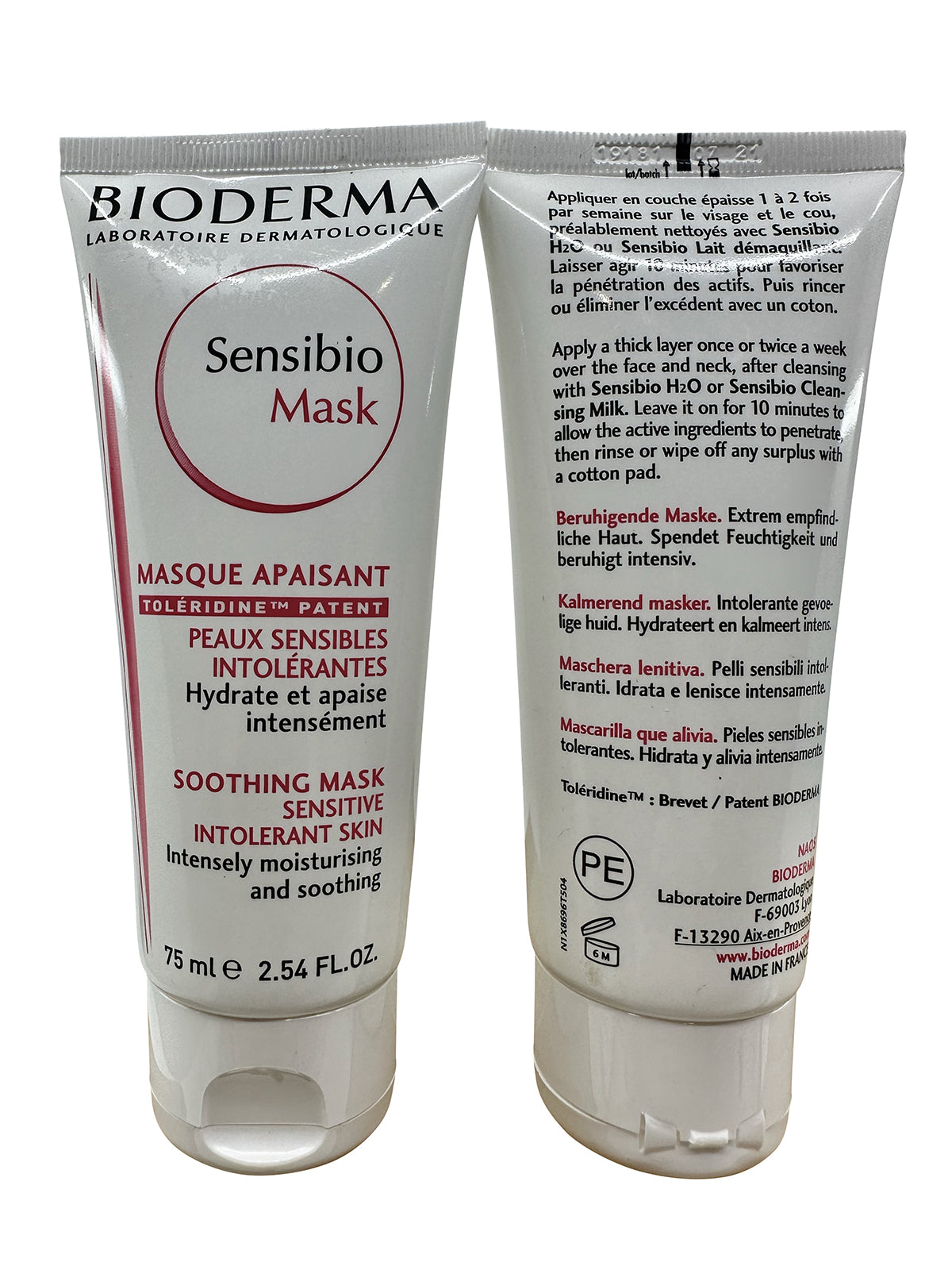 Bioderma Sensibio Mask Sensitive & Intolerant Skin 2.54 OZ set of 2