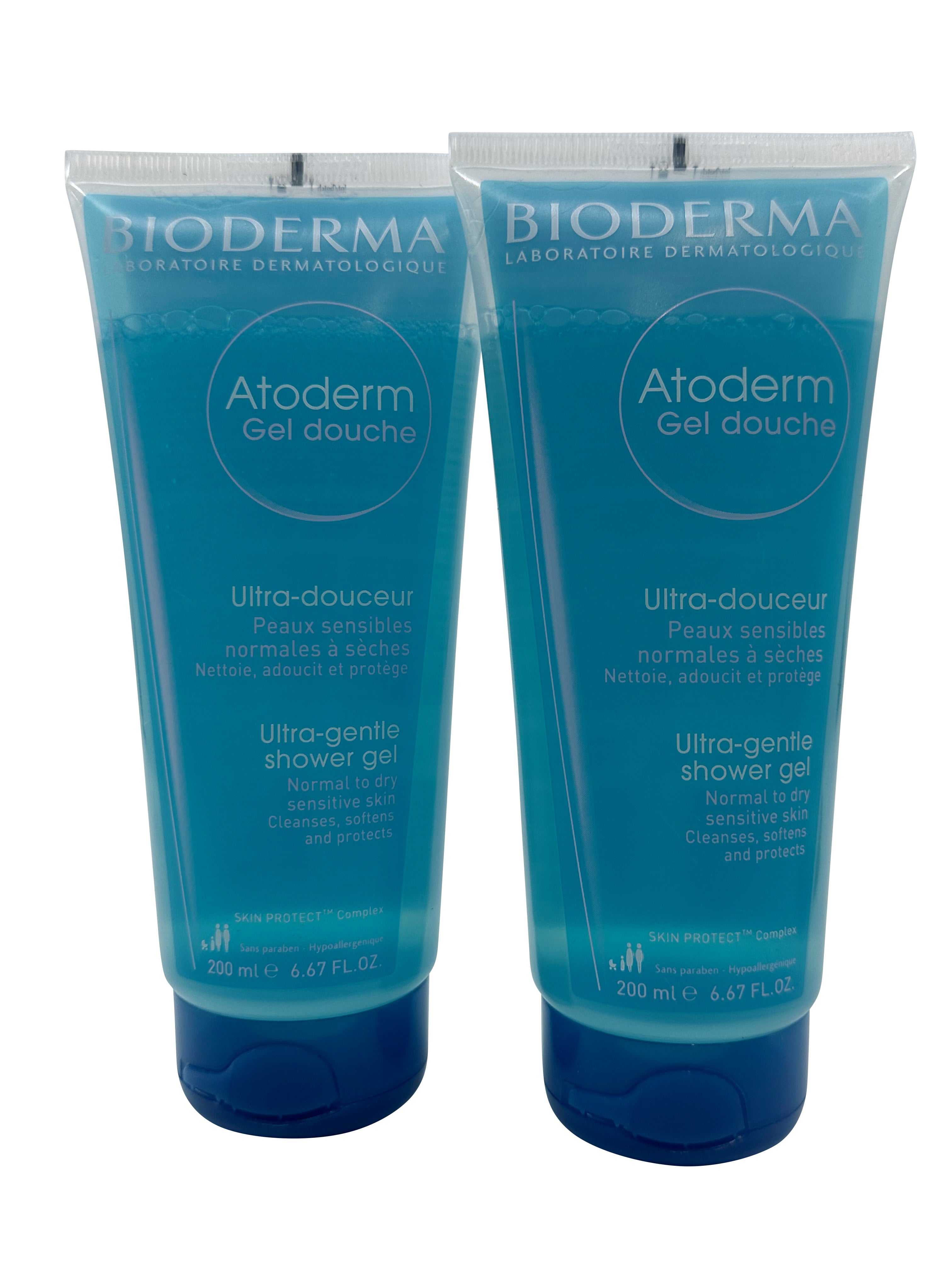 Bioderma Atoderm Ultra Gentle Shower Gel Normal & Dry Skin 6.67 OZ Set of 2