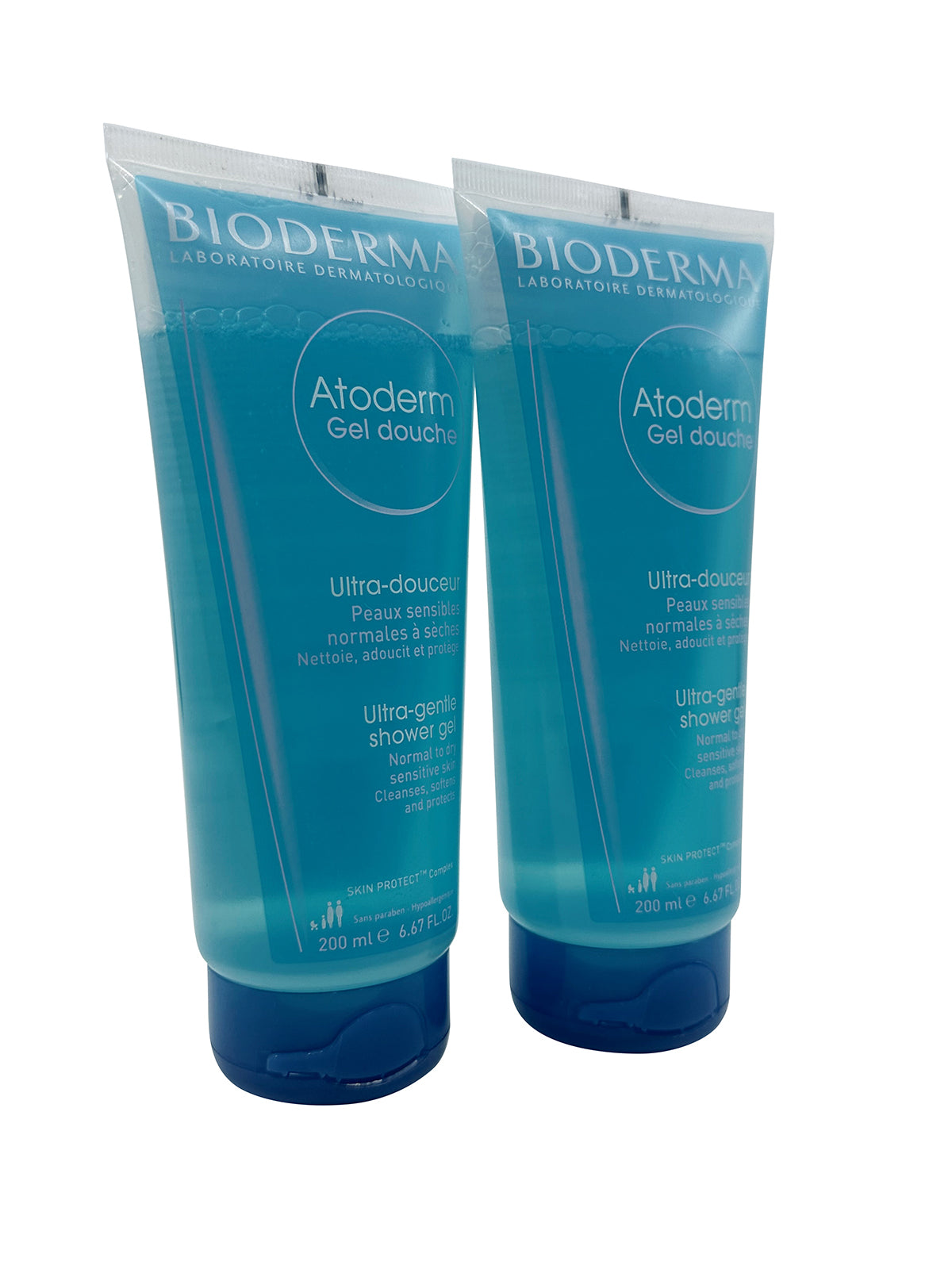 Bioderma Atoderm Ultra Gentle Shower Gel Normal & Dry Skin 6.67 OZ Set of 2