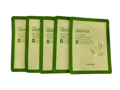 TonyMoly The Chok Chok Green Tea Watery Mask Sheet Set of 5