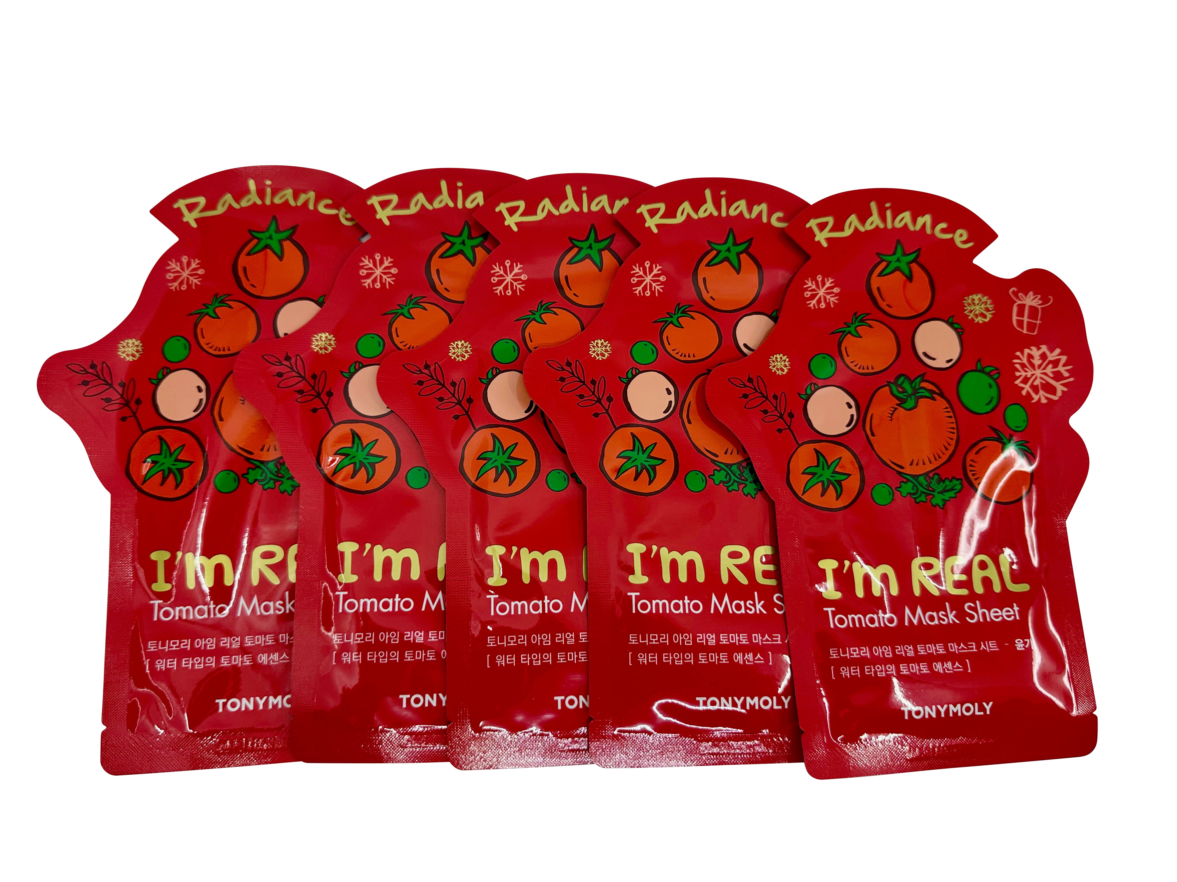 TonyMoly Tomato Radiance Mask Sheet Set of 5