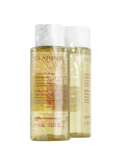 Clarins Hydrating Toning Lotion Normal & Dry Skin 1.6 OZ Set of 2