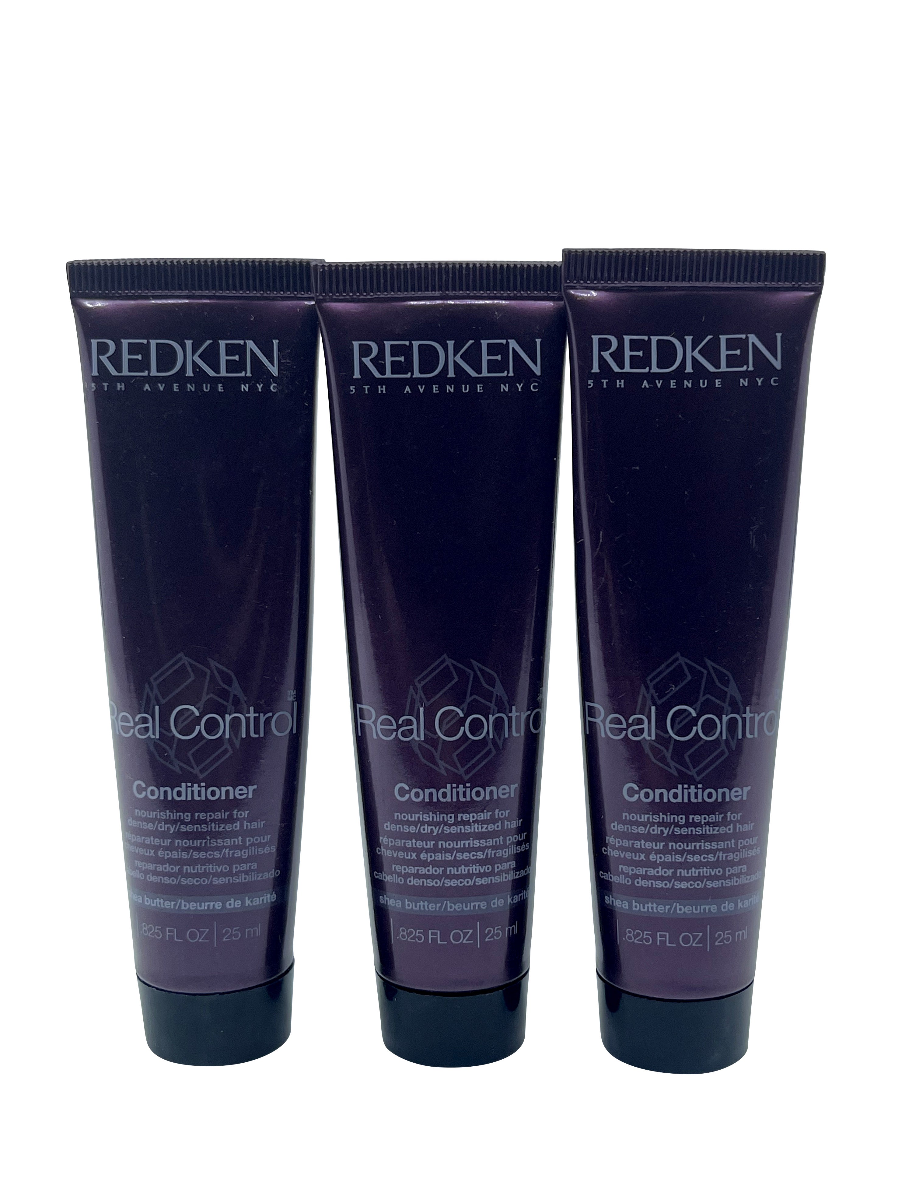 Redken Real Control Conditioner Dense, Dry, Sensitized Hair 0.82 OZ Set of 2