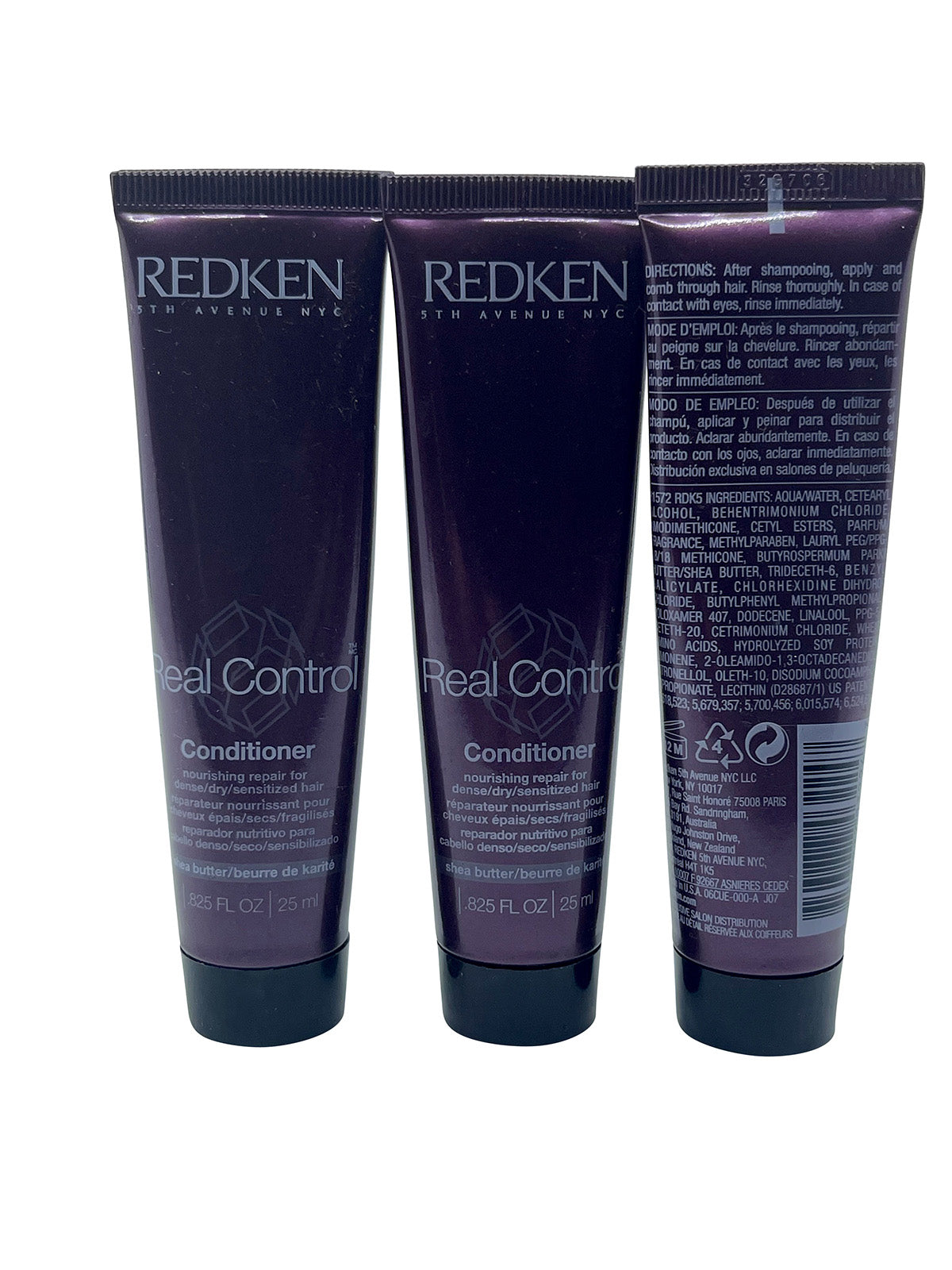 Redken Real Control Conditioner Dense, Dry, Sensitized Hair 0.82 OZ Set of 2