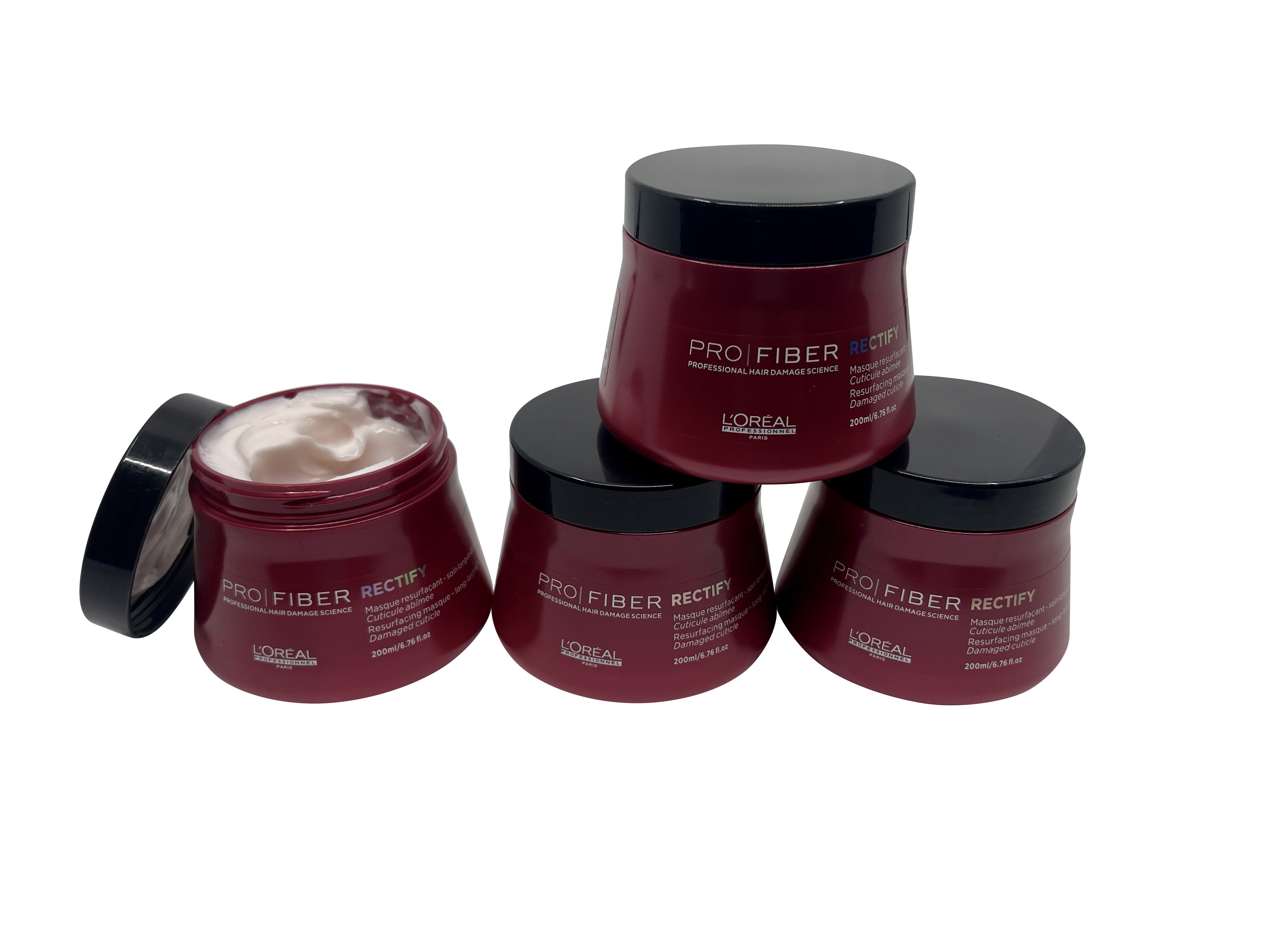 L'Oreal Professional Pro Fiber Rectify Resurfacing Mask 6.76 OZ Set of 4