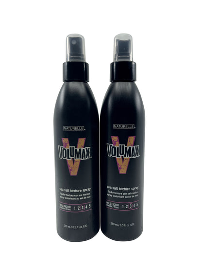 Naturelle Volumax Sea Salt Texture Spray Hold Factor 3 8.5 OZ Set of 2