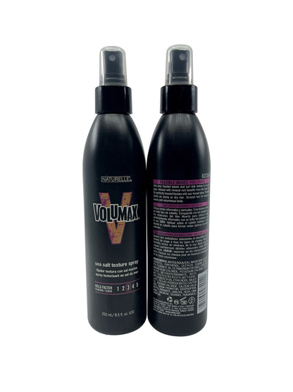 Naturelle Volumax Sea Salt Texture Spray Hold Factor 3 8.5 OZ Set of 2