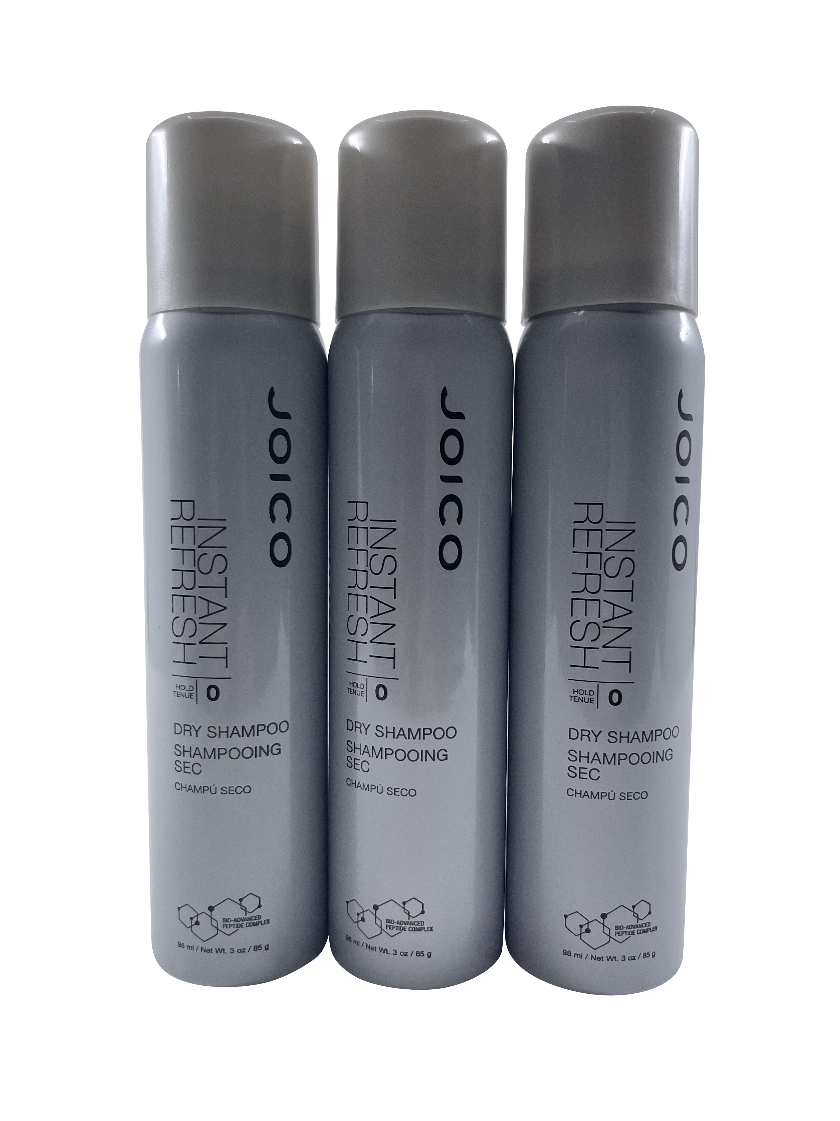 Joico Instant Refresh Dry Shampoo Zero Hold 3 OZ Set of 3