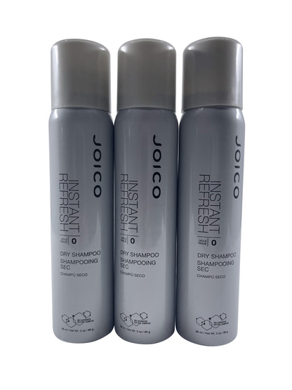 Joico Instant Refresh Dry Shampoo Zero Hold 3 OZ Set of 3