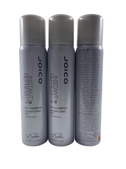 Joico Instant Refresh Dry Shampoo Zero Hold 3 OZ Set of 3