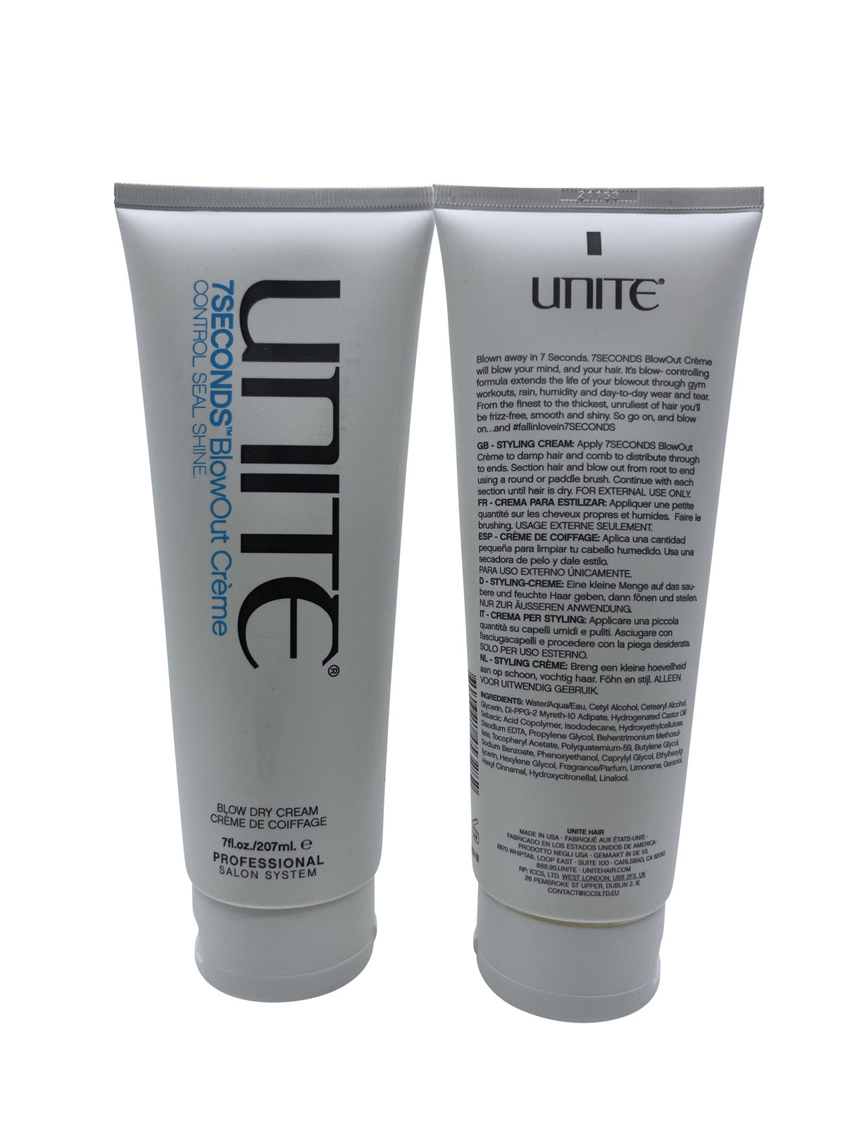 Unite 7 Seconds Blowout Creme 7 OZ Set of 2