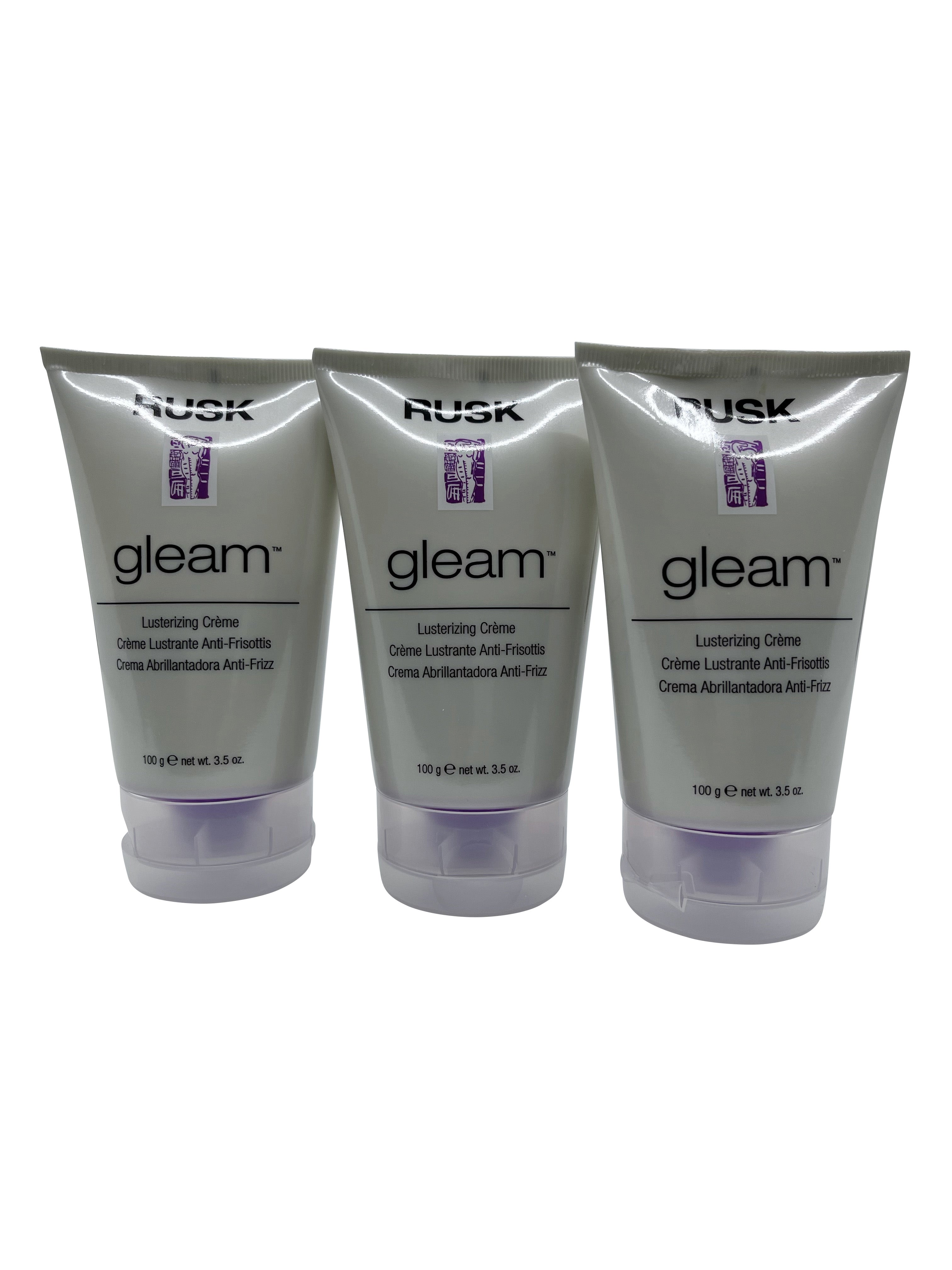 Rusk Gleam Lusterizing Creme 3.5 OZ Set of 3