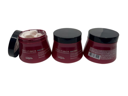 L'Oreal Professional Pro Fiber Rectify Resurfacing Mask 6.76 OZ Set of 3