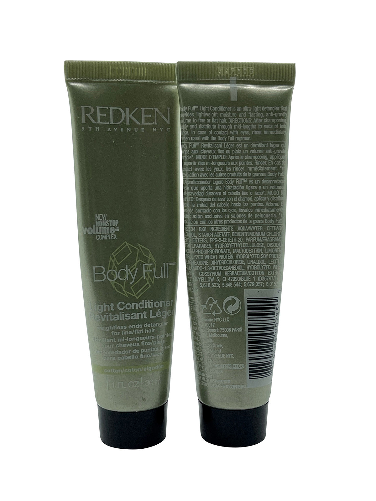 Redken Body Full Light Conditioner Fine & Flat Hair 1 OZ Set of 2