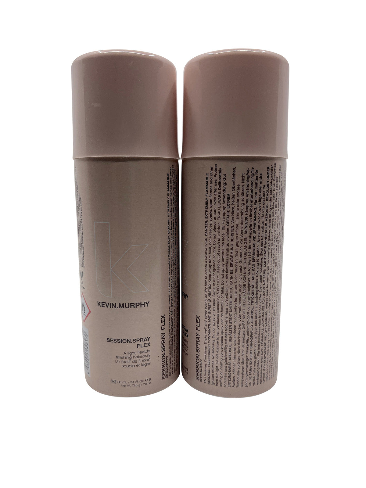 Kevin Murphy Session Spray Flex Flexible Finishing Hairspray 3.4 OZ Set of 2