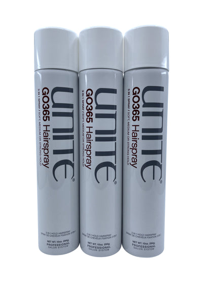 Unite GO365 Hairspray 10 OZ Set of 3