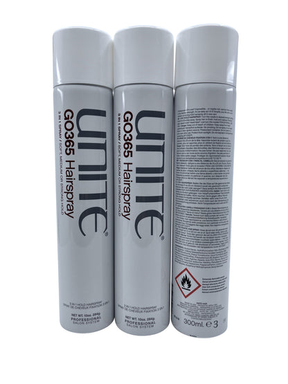 Unite GO365 Hairspray 10 OZ Set of 3