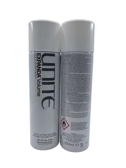 Unite Expanda Volume Root Energizer Root Lifting Mousse 8 OZ Set of 2