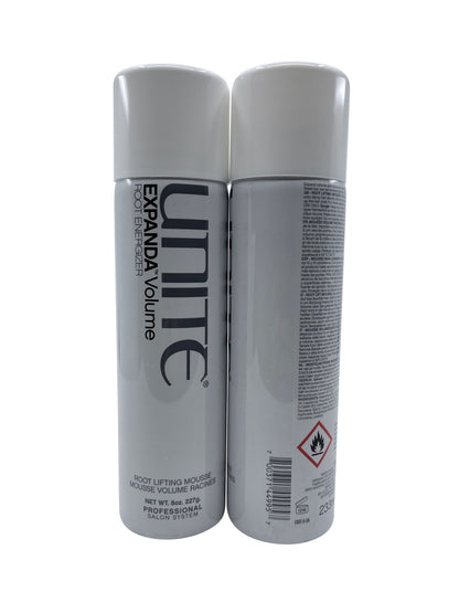 Unite Expanda Volume Root Energizer Root Lifting Mousse 8 OZ Set of 2