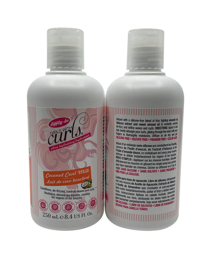 Dippity Do Girls with Curls Coconut Curl Milk 8.4 OZ Pack of 2