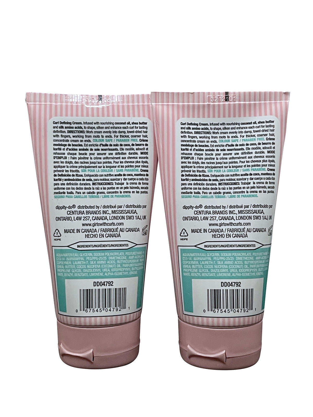 Dippity Do Girls with Curls Curl Defining Cream 4.2 OZ Pack of 2