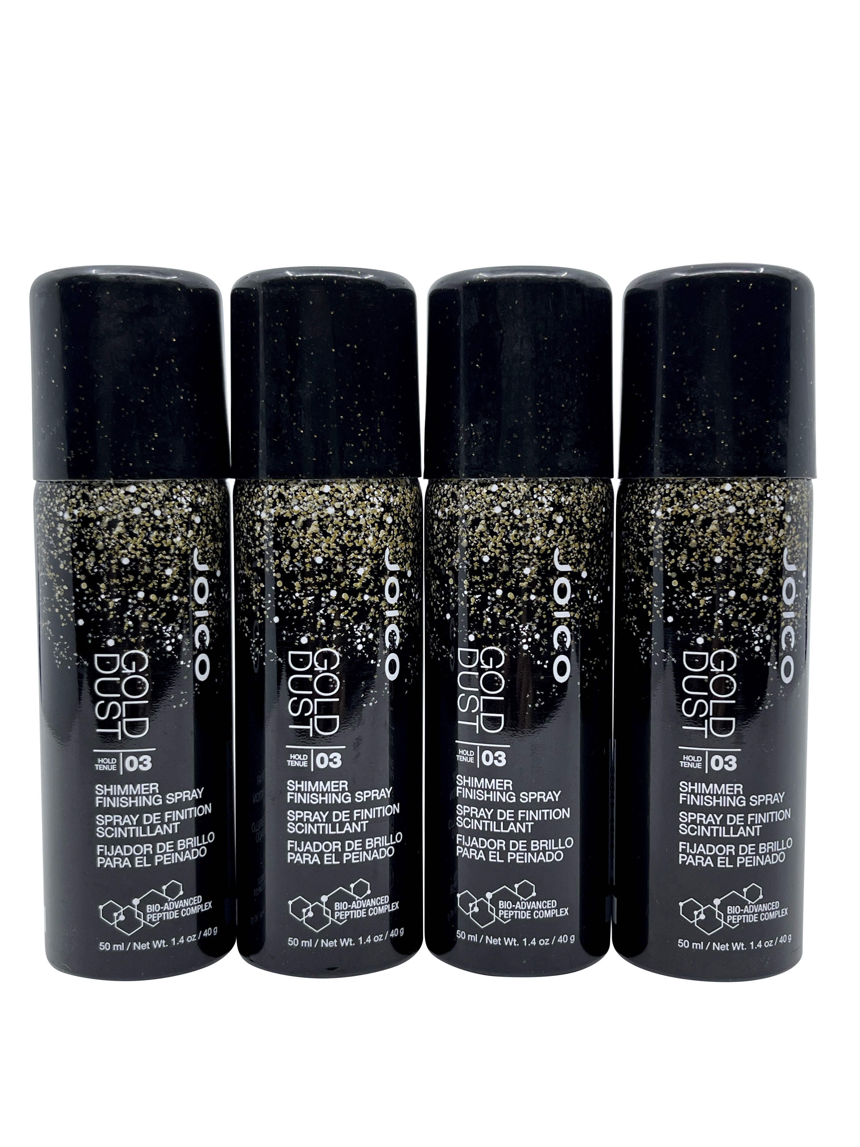 Joico Gold Dust Shimmer Finishing Spray Hold level 3 1.4 OZ Set of 4