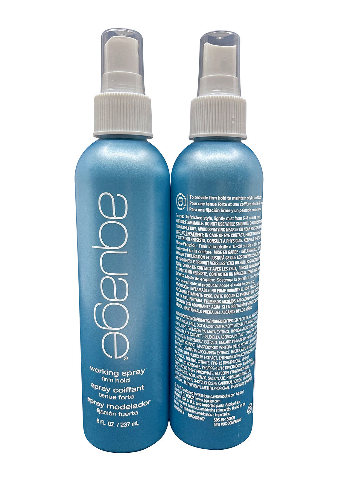 Aquage Working Spray Firm Hold 8 OZ Set of 2