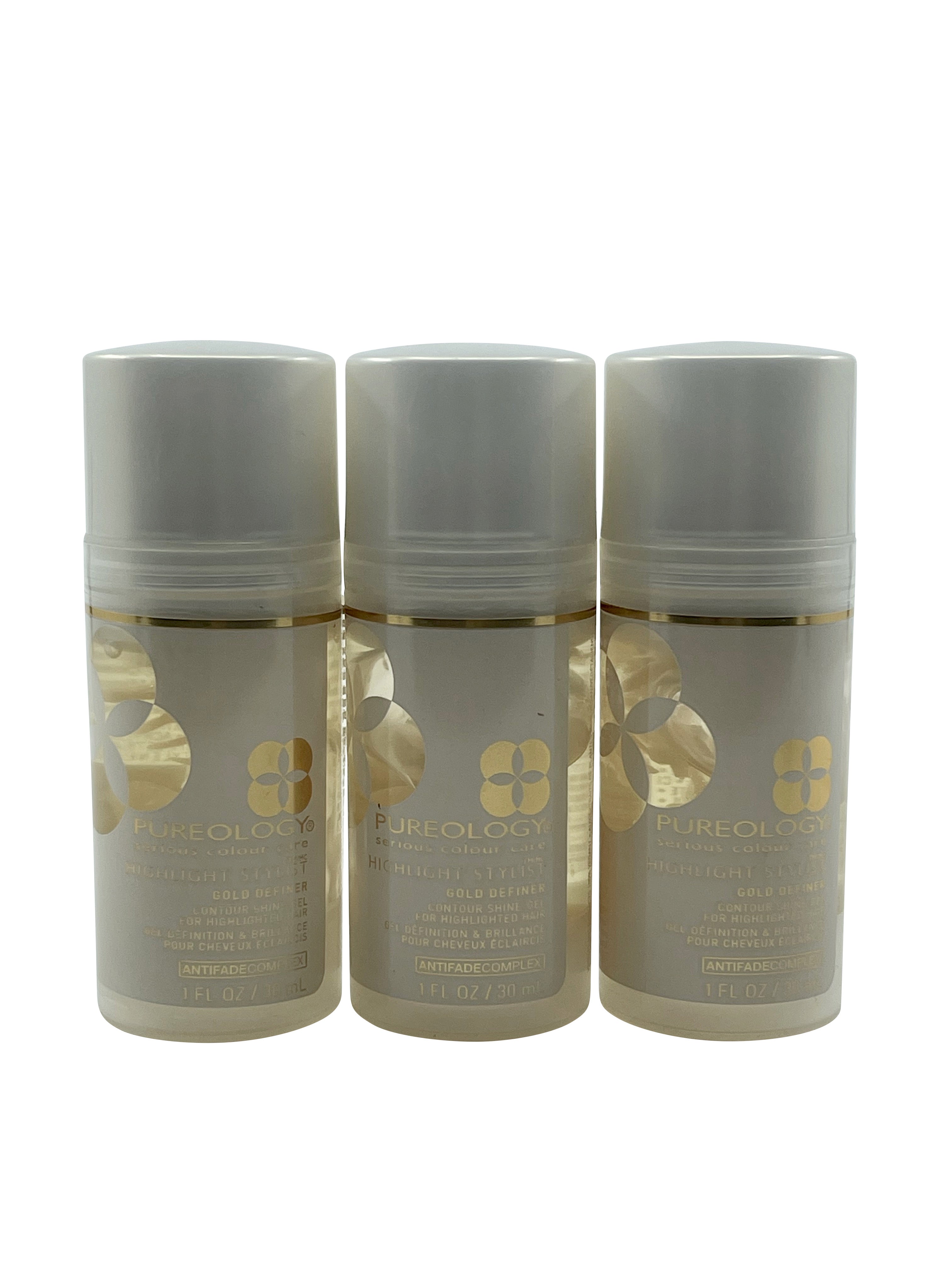 Pureology Highlight Styler Gold Definer 1 OZ Set of 3