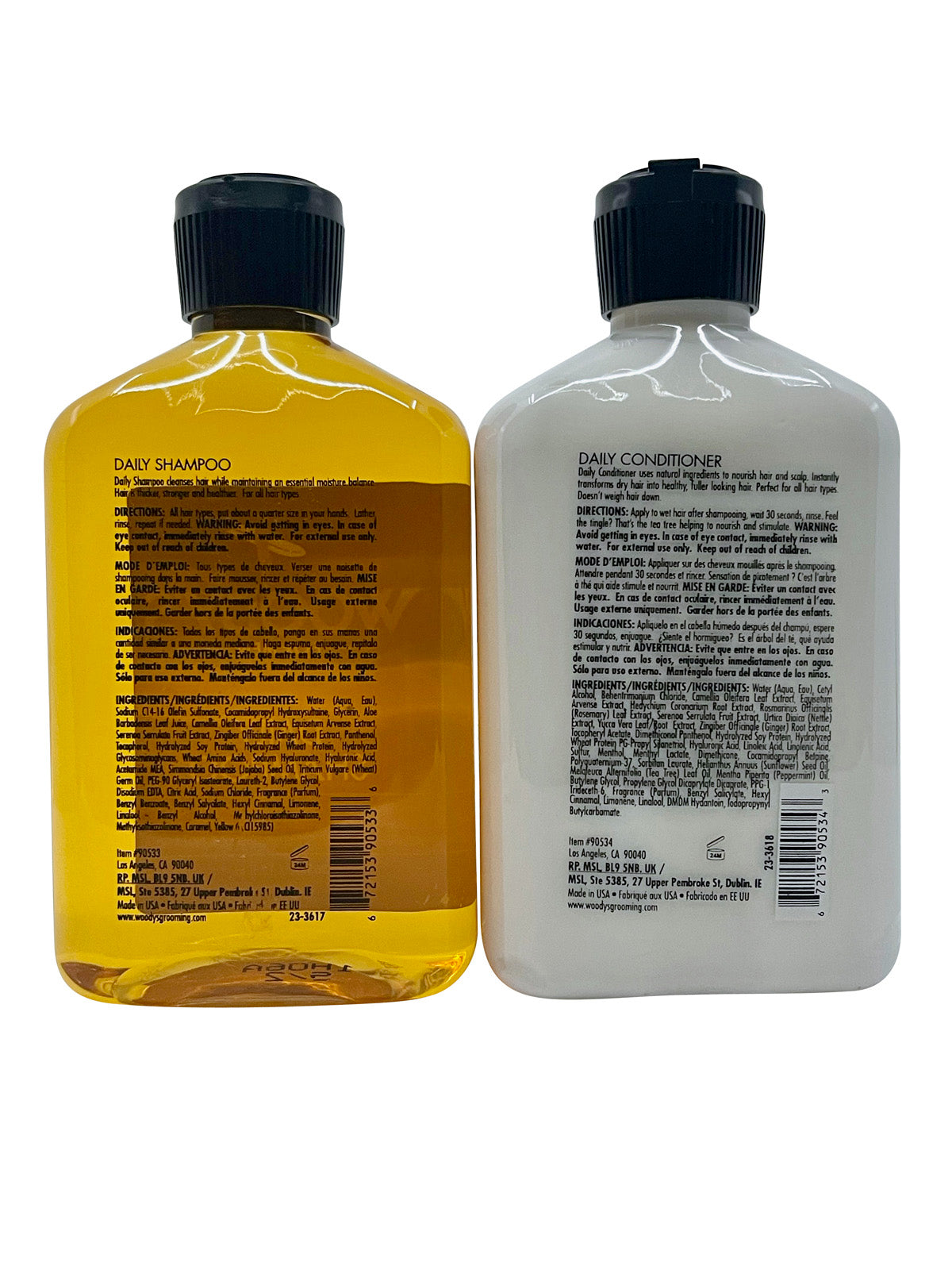 Woody's for Daily Shampoo & Conditioner 12 OZ Each