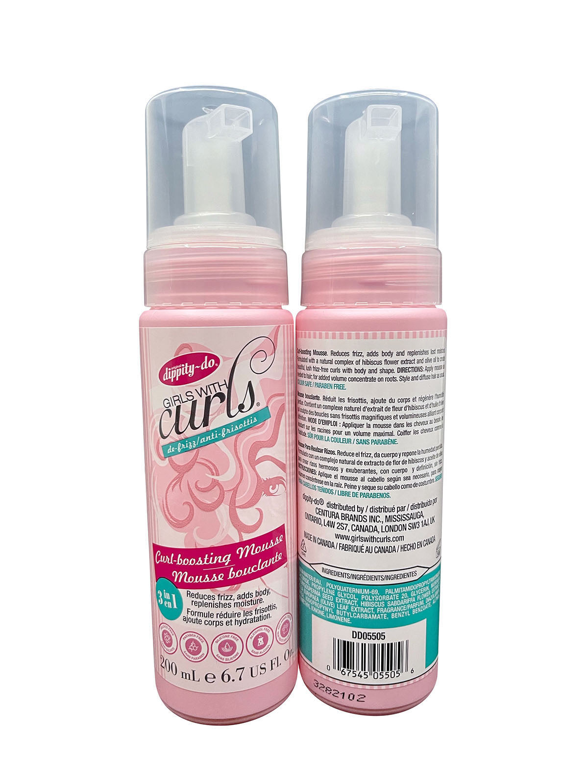 Dippity Do Girls with Curls Curl Boosting Mousse 6.7 OZ Pack of 2