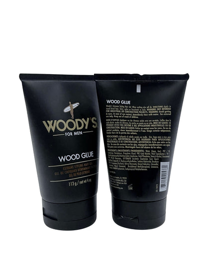 Woody's for Men Wood Glue Extreme Styling Hair Gel 4 OZ Set of 2